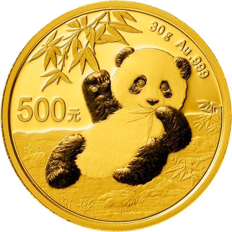 Золотая монета Китая 