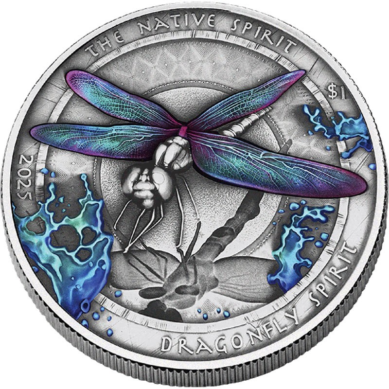 Серебряная монета США 