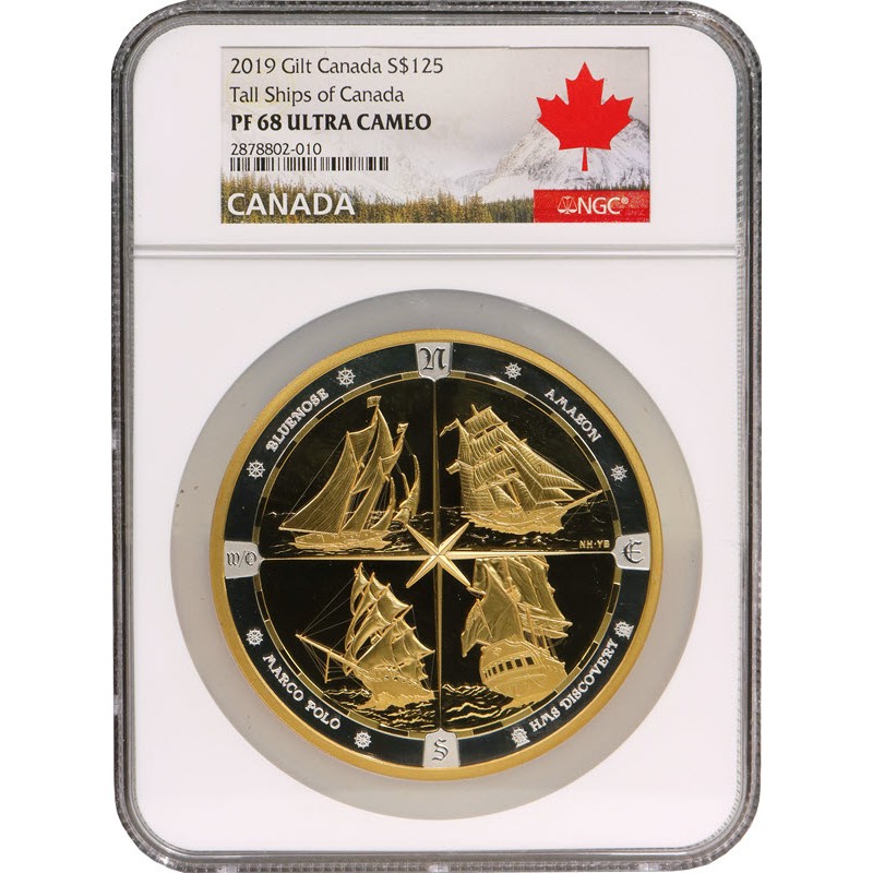 Серебряная монета Канады 