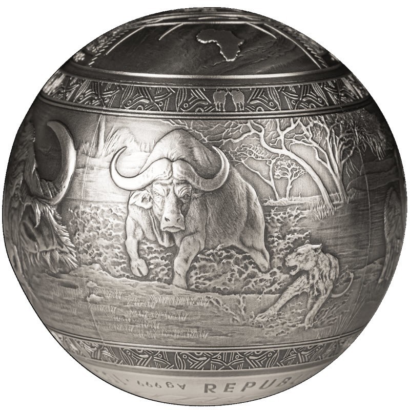 Серебряная монета Джибути 