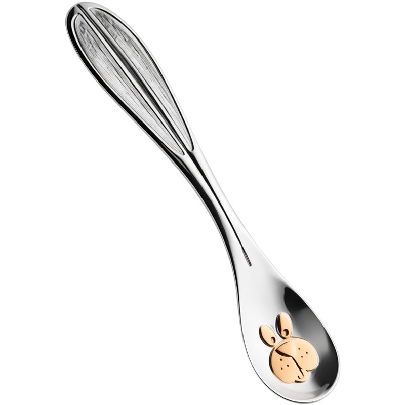 Детская серебряная ложка 