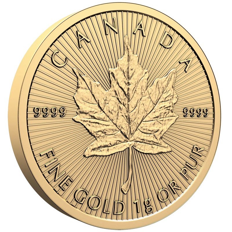 Золотая монета Канады 