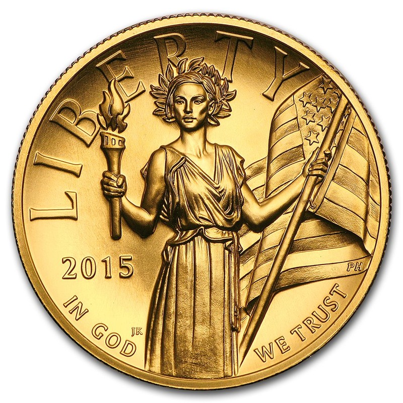Золотая монета США «Свобода» 2015 г.в., 31.1 г чистого золота (проба 0.9999)
